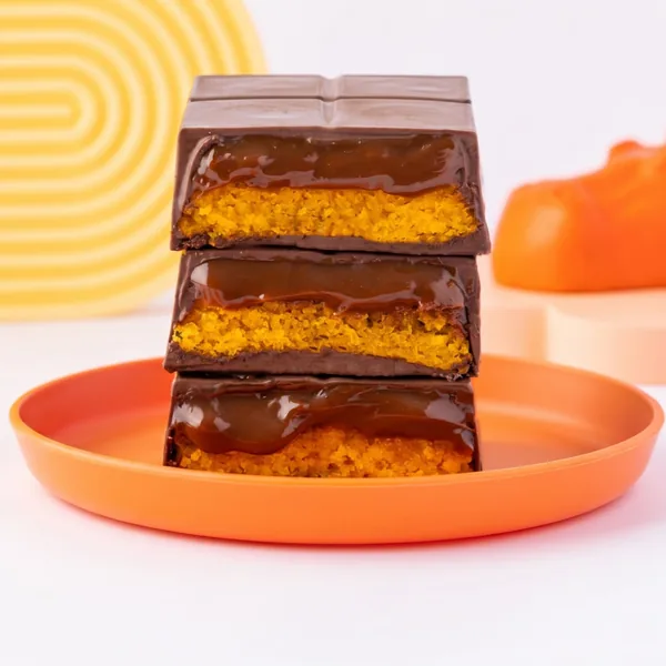 Barra de Chocolate rellena de Zanahoria