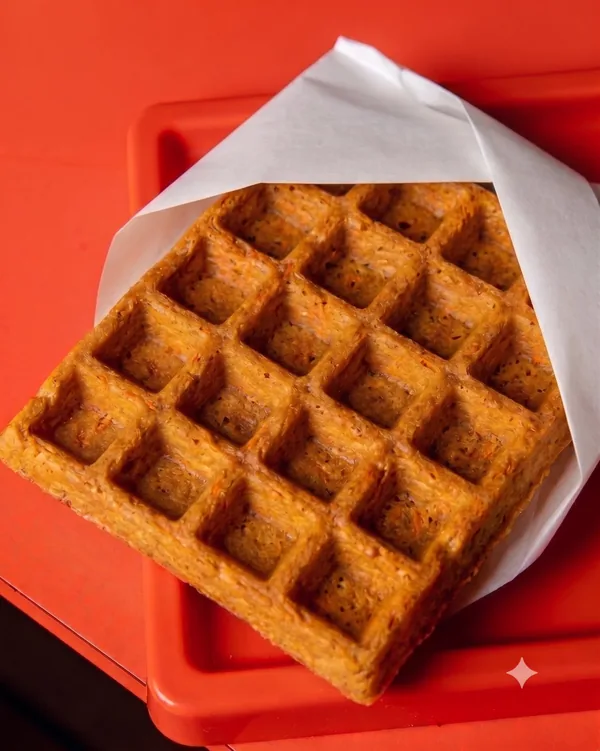 Waffle de Zanahoria